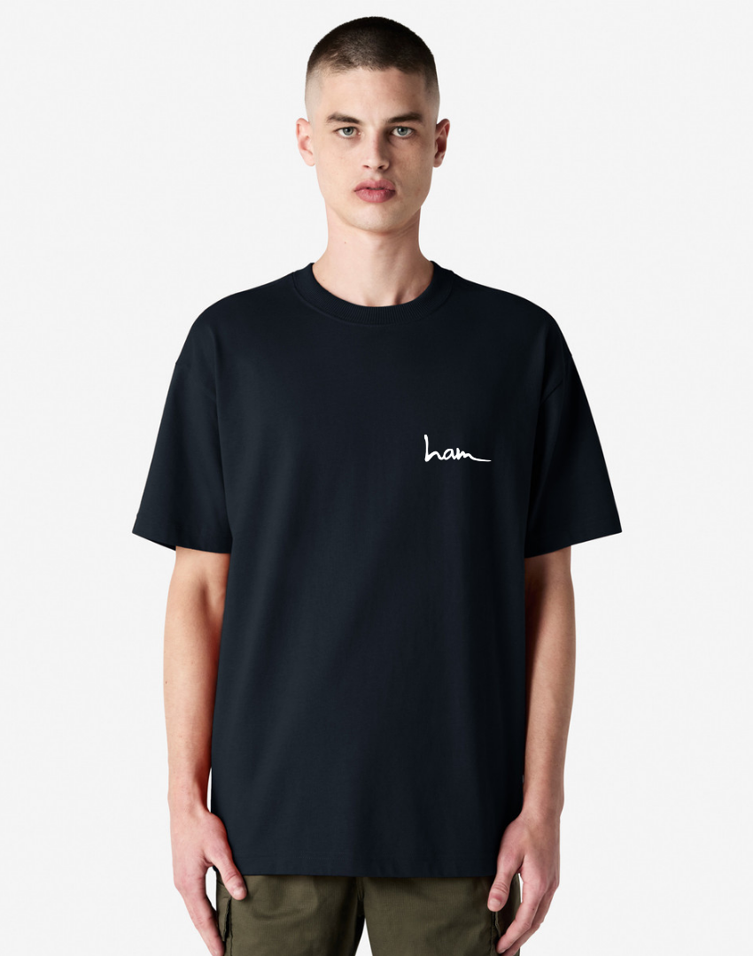Ham 'Coffee & Deli' Tee - Black