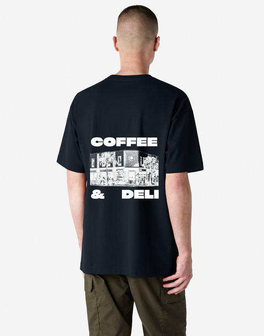 Ham 'Coffee & Deli' Tee - Black