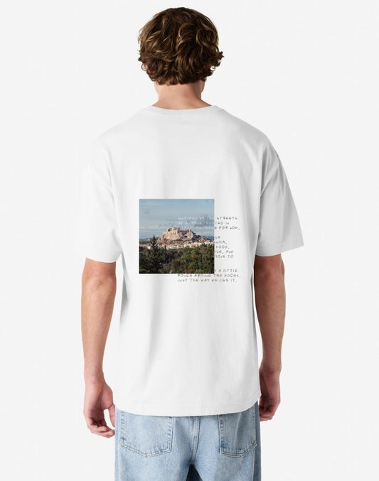 Homer 'Acropolis' Tee - White