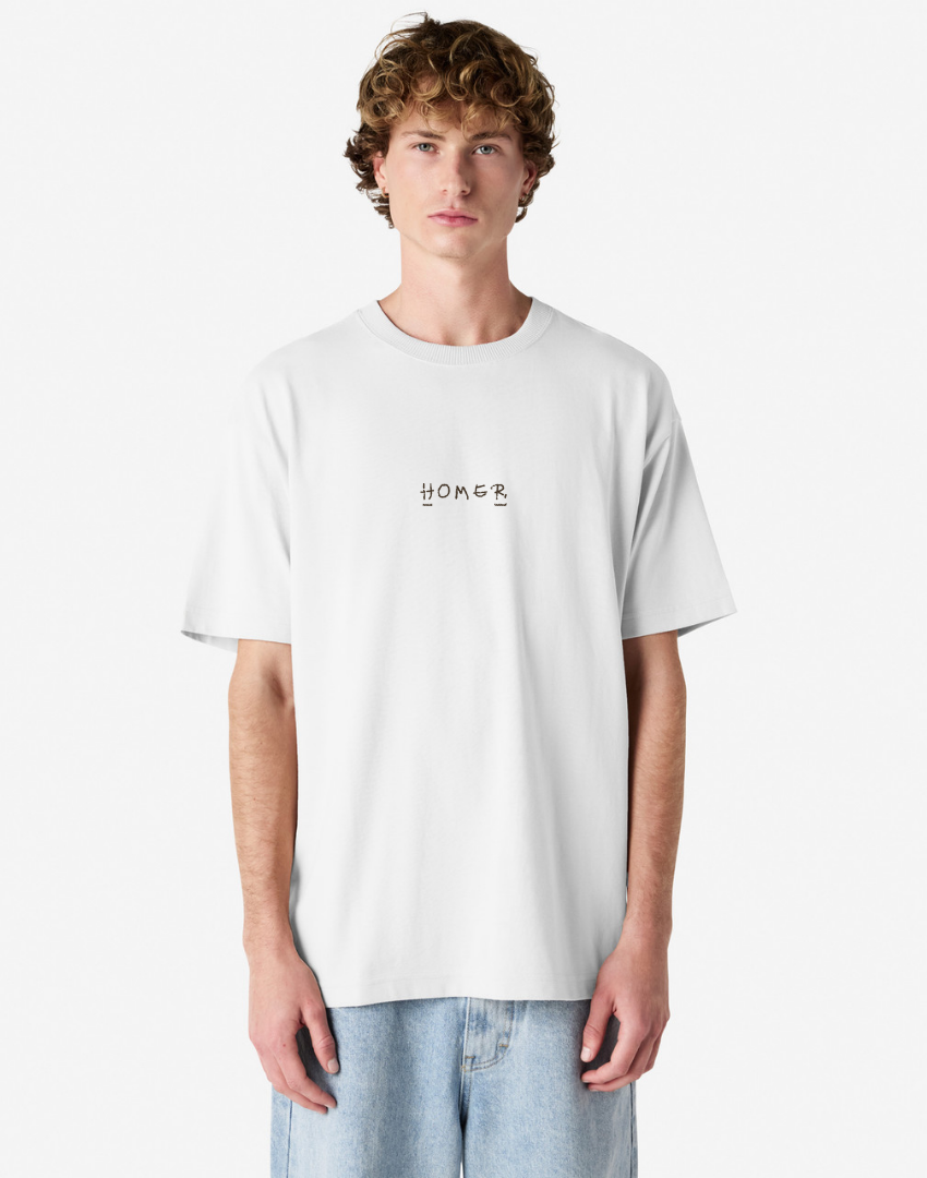 Homer 'Acropolis' Tee - White