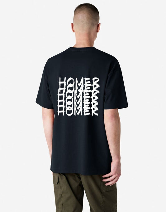 Homer 'Graffiti' Tee - Black